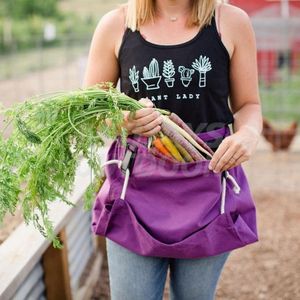 Gardening Work and Harvesting Tool Belt Aprons with Storage Pockets and Canvas Pouch MDSGA-7