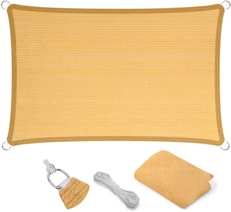 Straight Flat-Edged Rectangular Sun Shade Sail UV-Blocking Outdoor Canopy Fabric Cloth Awning MDSGS-7