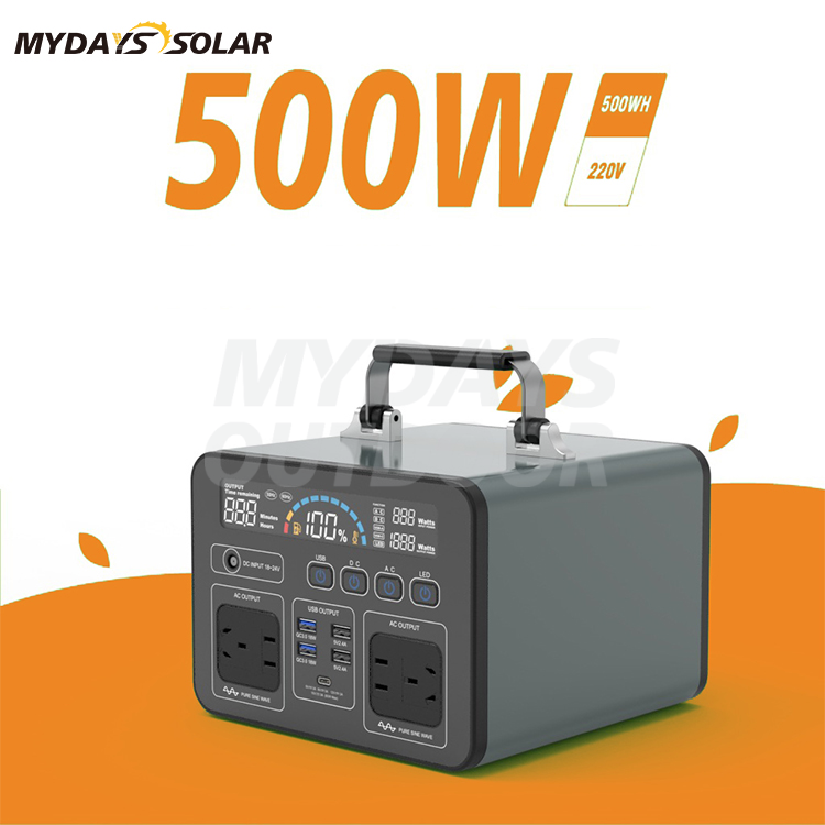 300W 500W 1000W New Outdoor Solar Generator Portable Power Station MDSO-14