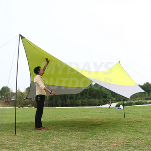 Waterproof Polyester Lightweight UV Protection Portable Camping Tarp for 5-8 People Using MDSCT-3
