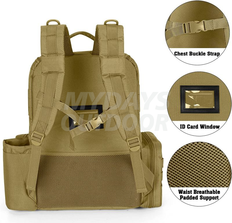 Tactical Pistol Backpack Holds Up to 6 Handguns, Gun Range Backpack MDSHR-7