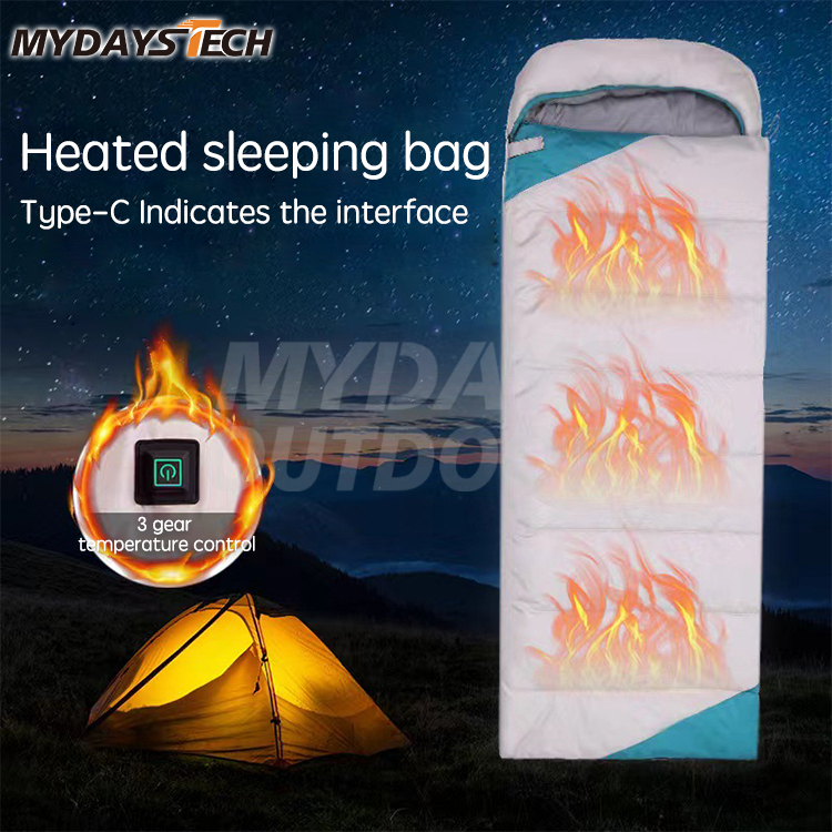 Adjustable Heating Levels Heating Areas Sleeping Bag For Cold Weather MDSCP26