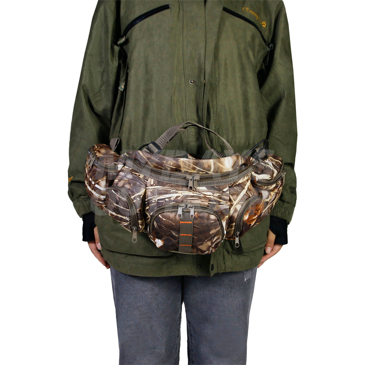 Hunting Camo Fanny Pack with with Shoulder Straps for Climbing Hiking MDSHF-4