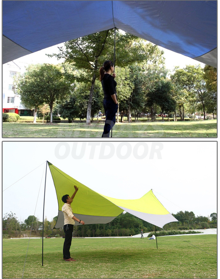 Waterproof Polyester Lightweight UV Protection Portable Camping Tarp for 5-8 People Using MDSCT-3