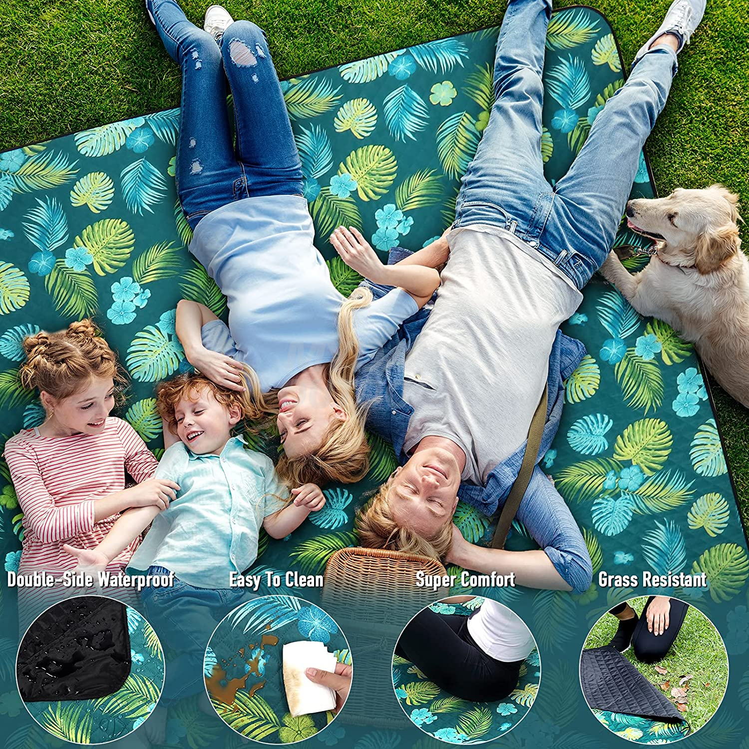 Outdoor Beach Blanket Oversized Picnic Blankets Extra Large MDSCM-16