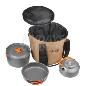 Portable Dust-proof Waterproof Reusable Collapsible Camping Pot Storage Bag MDSCO-14