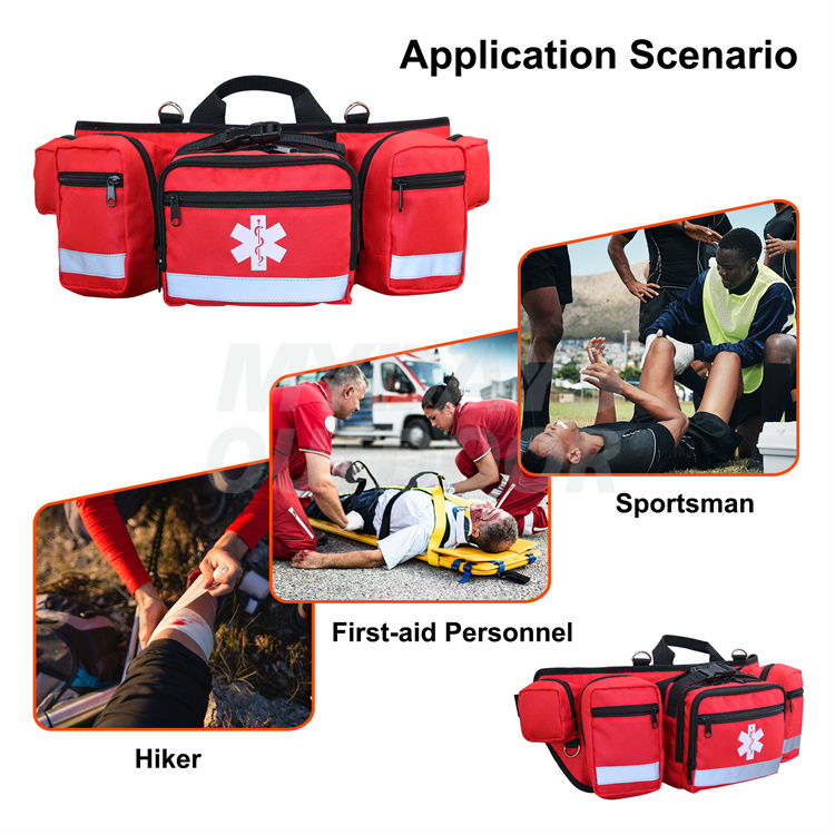 First Aid Belt Bag Travel Rescue Bag Empty Pouch MDSOB-16