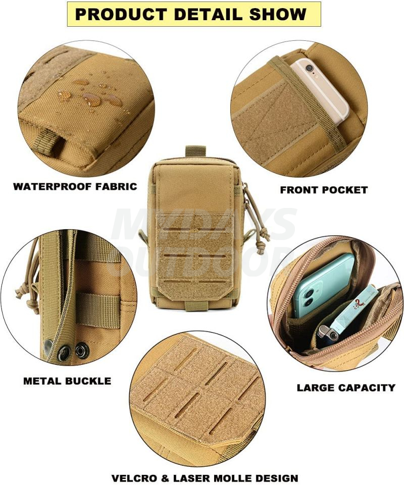 Tactical Molle Pouches of Laser Cut Design Military Medical EMT Pouch MDSTA-10