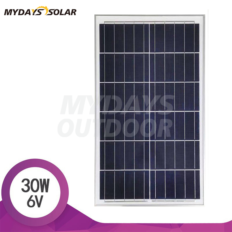 Outdoor Portable Rechargeable 30W High Efficiency Power Polycrystal Pv Solar Panel MDSP-5