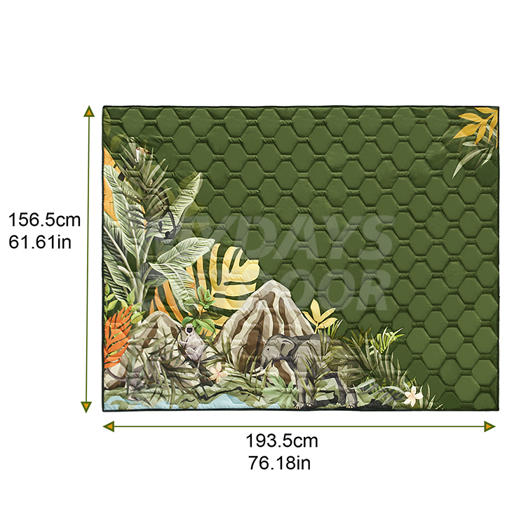 Waterproof Sandproof Picnic Blankets Cotton Layered Foldable Outdoor Camping Mat MDSCM-1