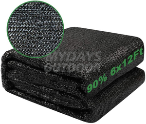 90% Sunblock Shade Cloth Net Black Resistant Garden Shade Mesh Tarp for Plant Cover MDSGS-9