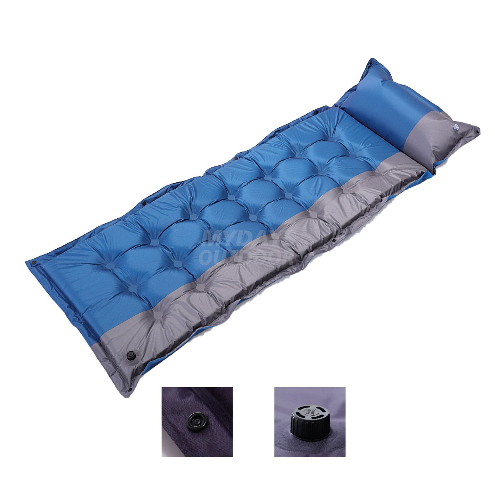 Splicable Inflatable Sleeping Pad for Camping with Pillow MDSCM-22