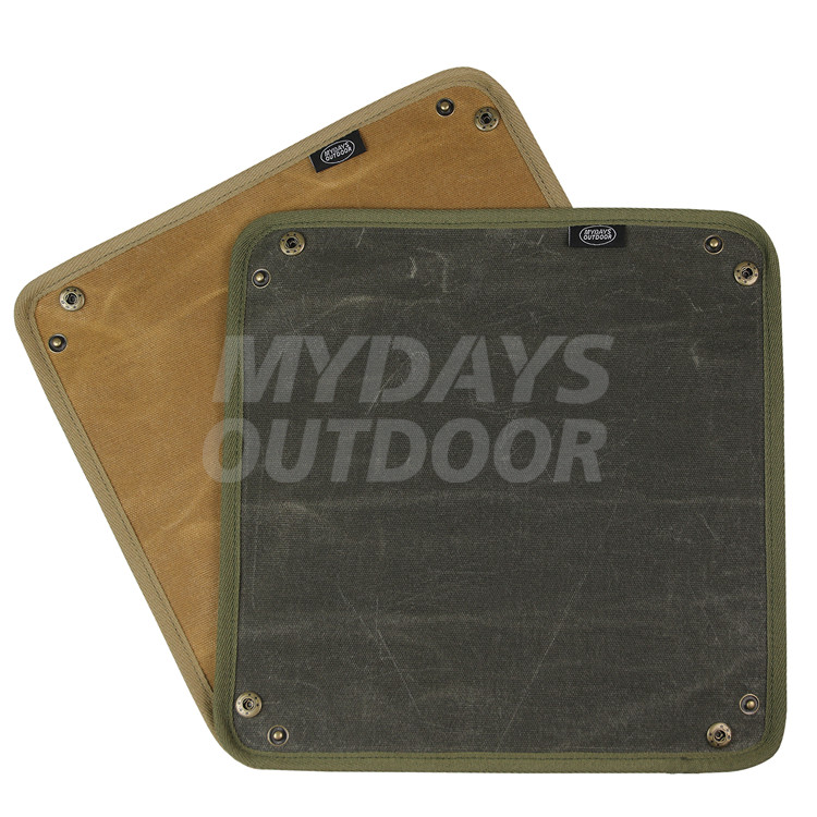 Foldable Camping Valet Tray Handmade From Water Resistant Canvas MDSCO-18
