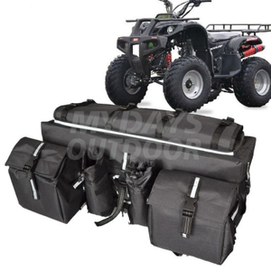 ATV Cargo Bag Rear Rack Gear Bag with Topside Bungee Tie-Down Storage Padded-Bottom Multi-compartment MDSOB-2