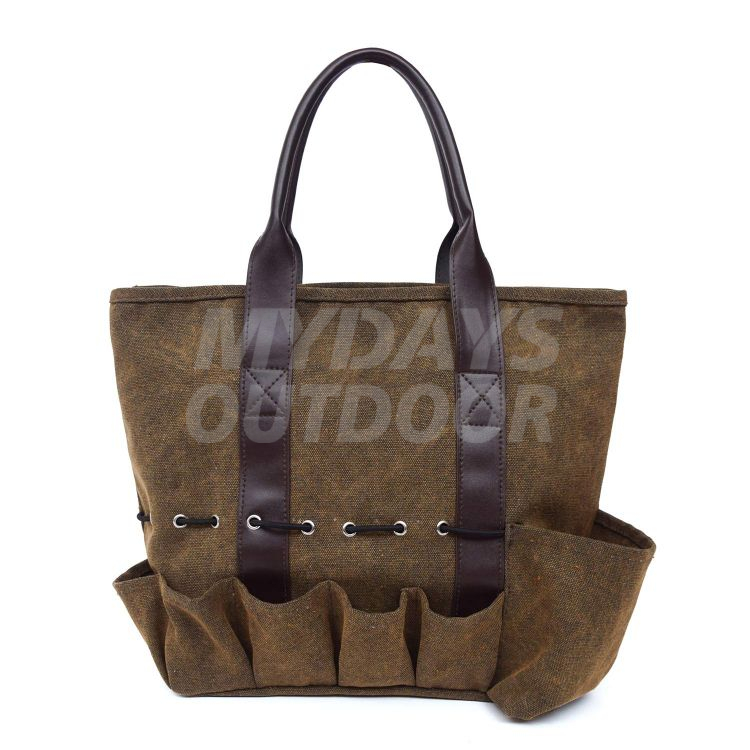 Canvas Garden Tool Tote Bag Heavy-Duty Gardening Pouch MDSGG-3