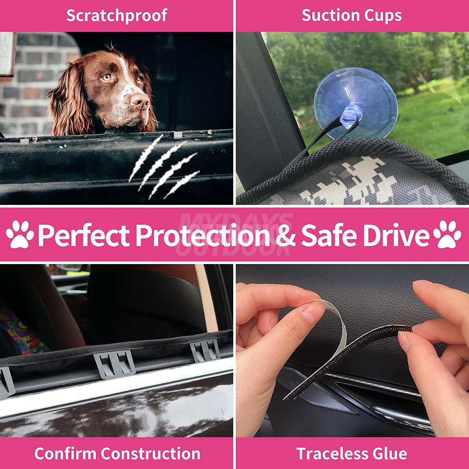 Protettore per porte per auto da cane graffiante MDSCC-014