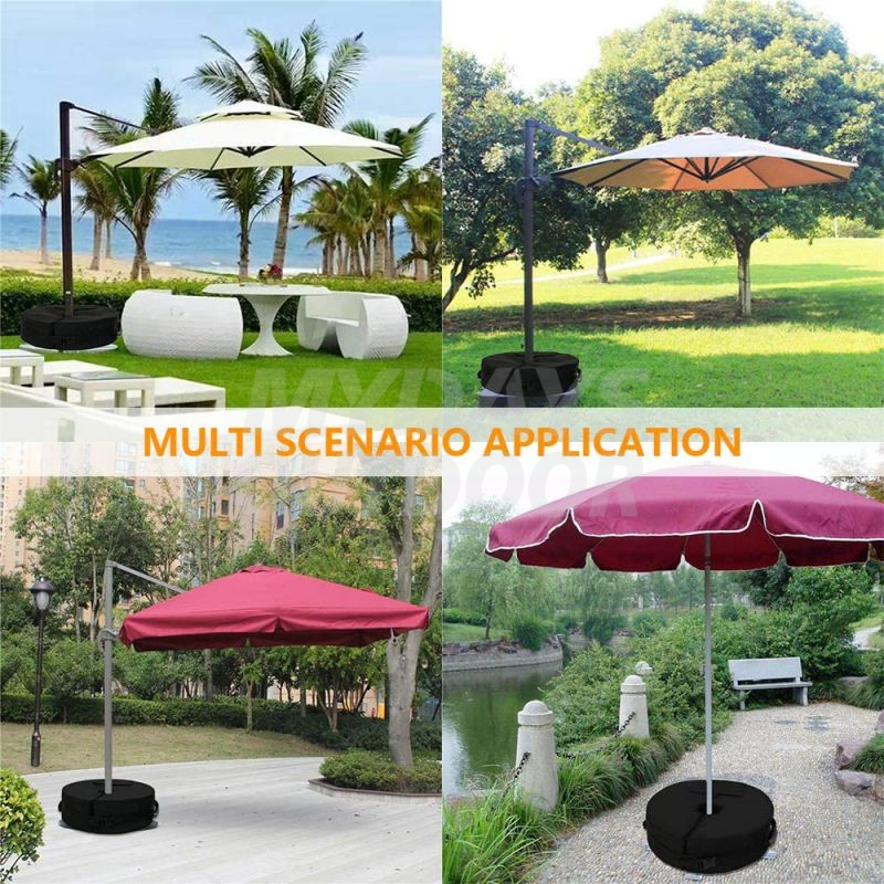 Round Umbrella Base Weight Bag Beach Tent Base Sand Bags with Side Slot Opening MDSGO-5