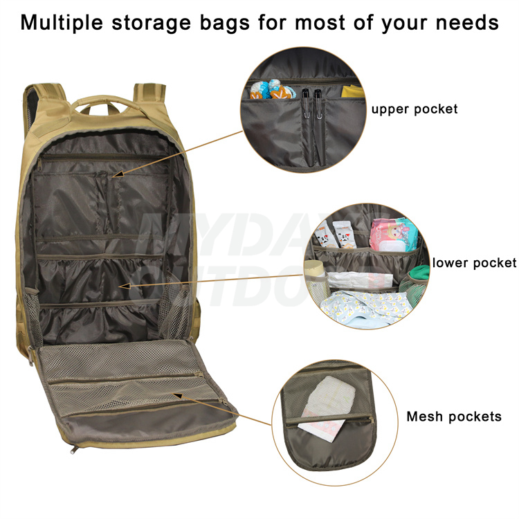 Mens Tactical Diaper Bag Backpack MDSHB11 Mydays Outdoor