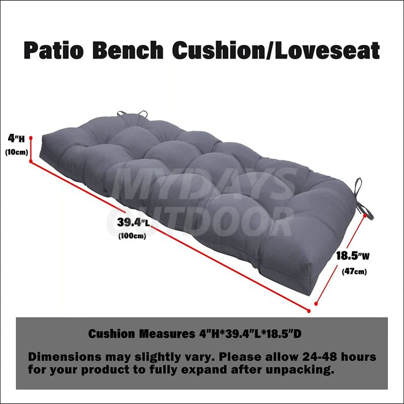 Patio Furniture Cushions Sets Tufted Wicker Settee Bench Cushions MDSGE-10