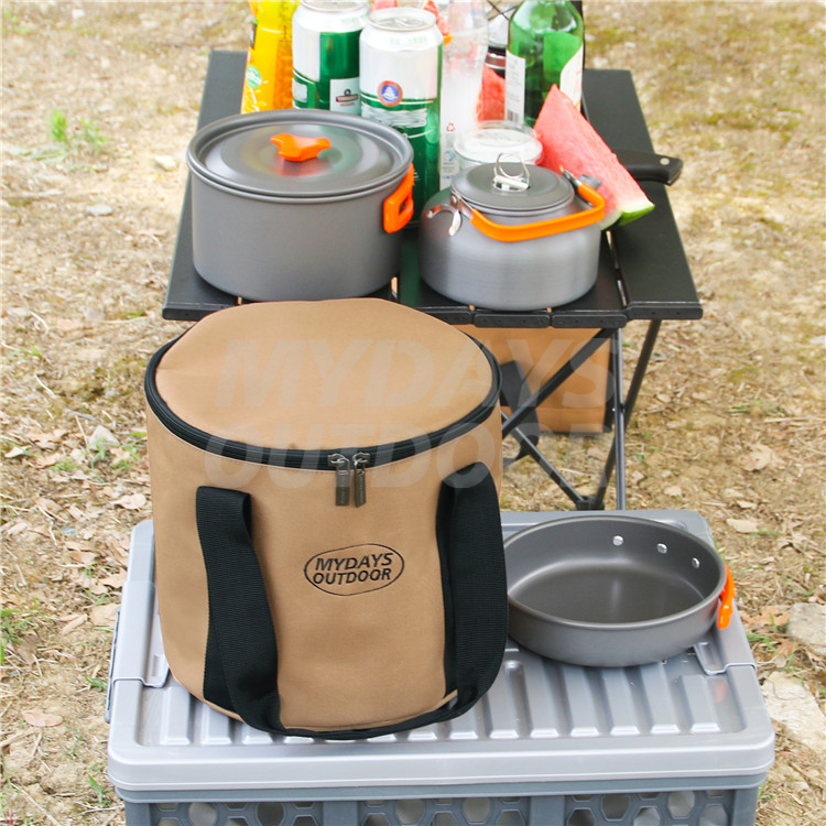 Portable Dust-proof Waterproof Reusable Collapsible Camping Pot Storage Bag MDSCO-14