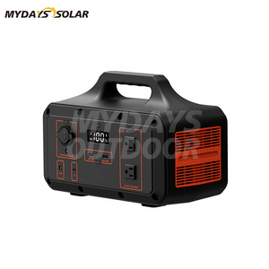 Portable Power Station 600W Solar Generator Backup Battery, 1000W AC Outlets/DC Ports MDSO-3