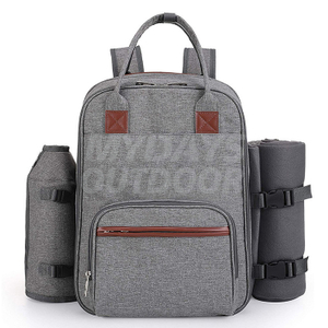 Outdoor Gear Picnic Backpack for Detachable Bottle/Wine Holder Fleece Blanket Plates and Cutlery Set MDSCA-2
