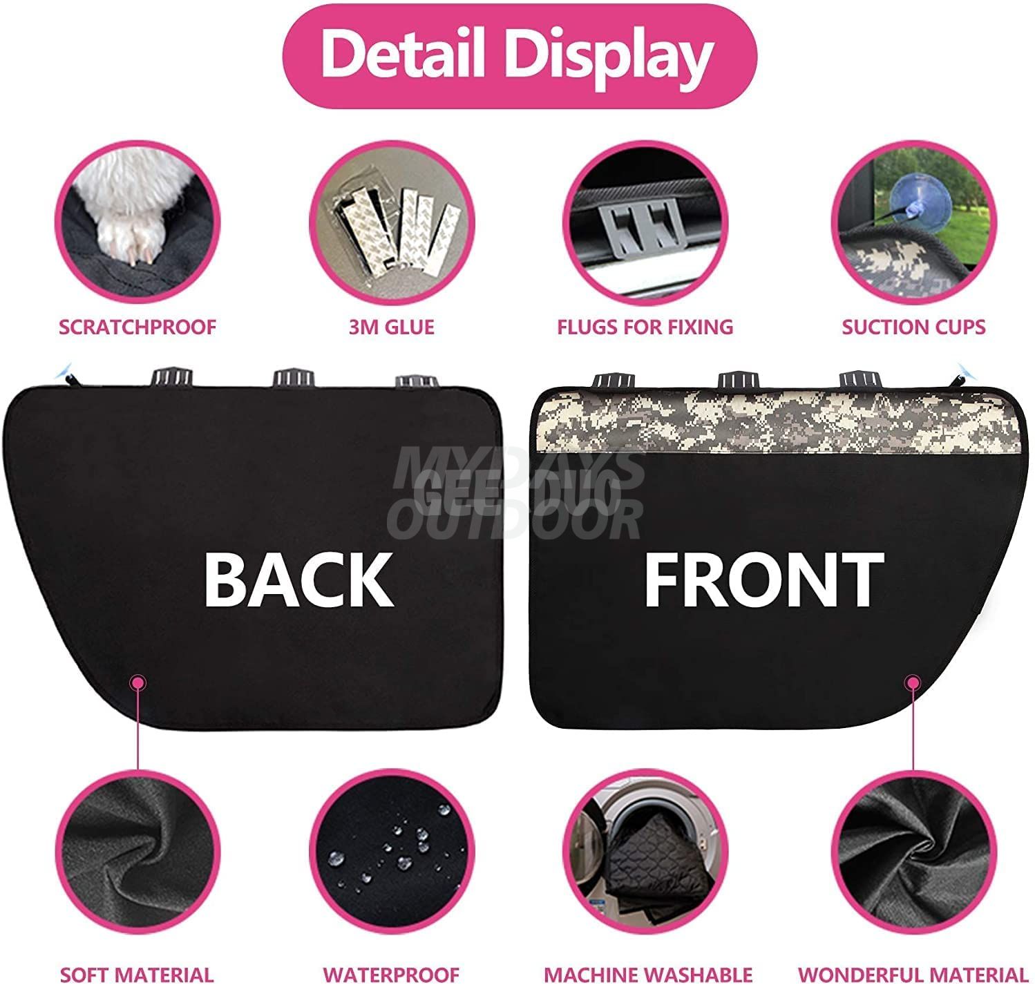 Protettore per porte per auto da cane graffiante MDSCC-014
