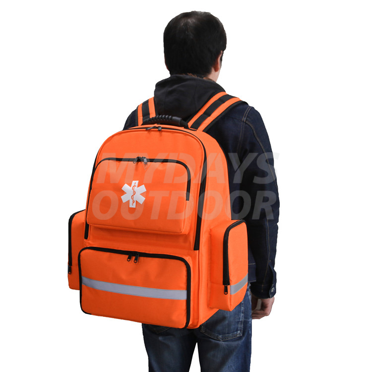 Emergency Bag First Aid Backpack Empty First Responder Trauma Bag MDSOB-9