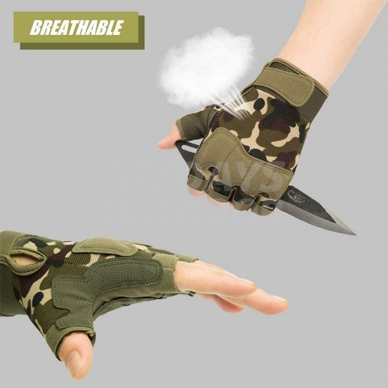 Fingerless Tactical Gloves Outdoor Military Gloves for Shooting Hunting Motorcycling Climbing MDSTA-3