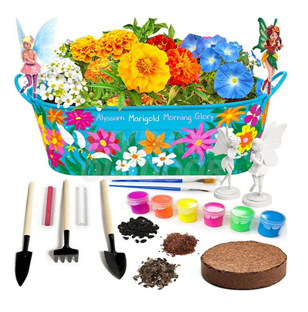 Maling og vokse blomsterhagesett