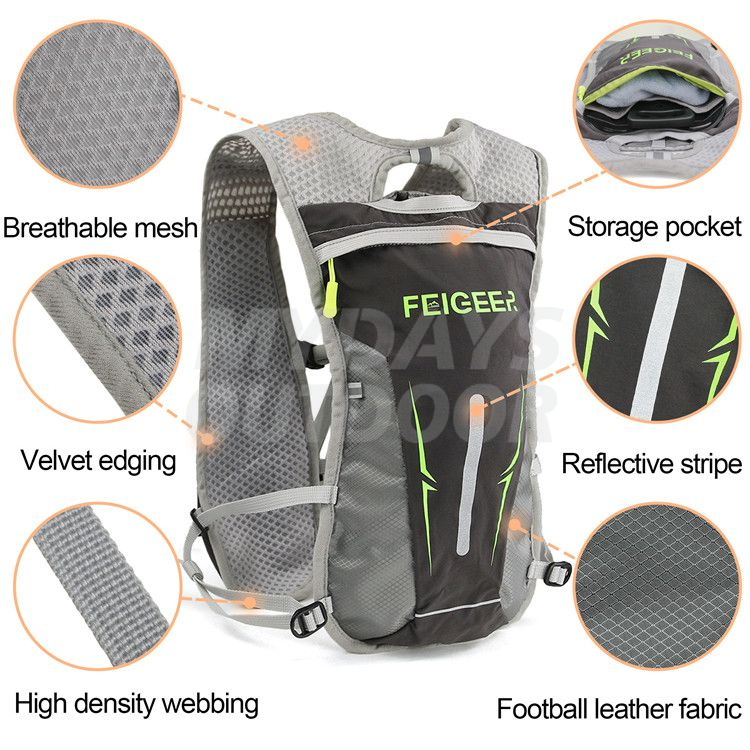  Hydration Pack Water Backpack Outdoors Trail Marathon Running Race Hiking Hydration Vest MDSSV-2