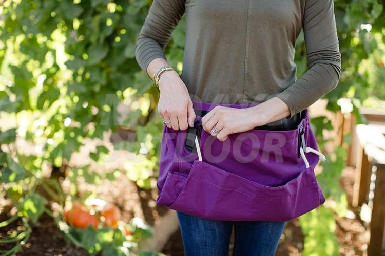 Gardening Work and Harvesting Tool Belt Aprons with Storage Pockets and Canvas Pouch MDSGA-7