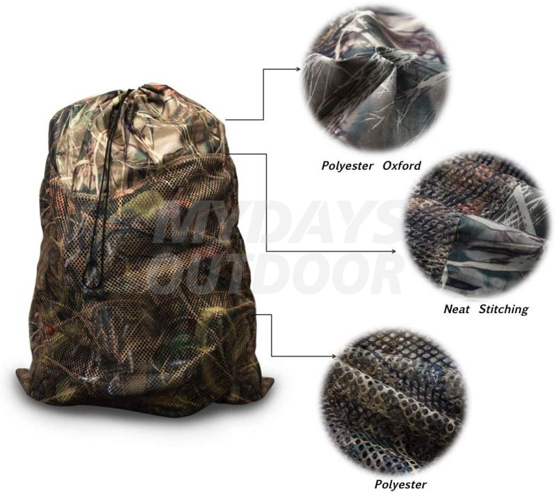 Mesh Decoy Bag for Duck Goose Turkey Waterfowl Hunting with Adjustable Straps MDSHC-7