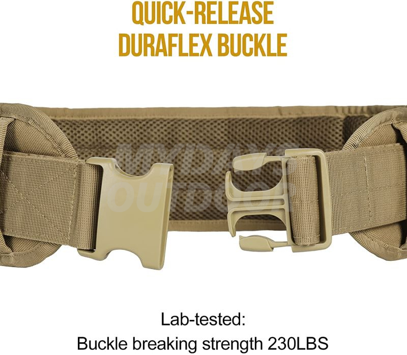 Quick Release MOLLE Belt Tactical Padded Patrol Range War Belt MDSTA-13