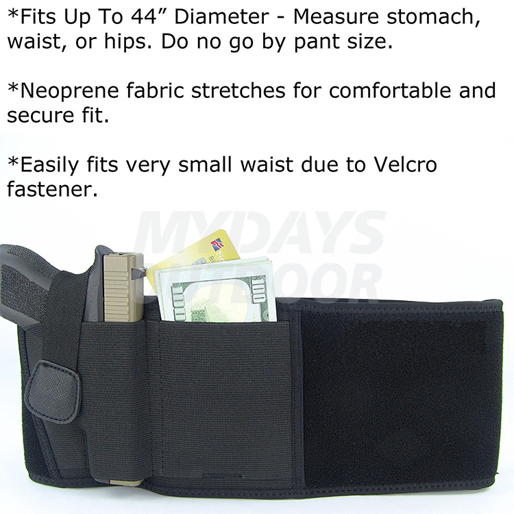 Ultimate Belly Band Gun Holster for Concealed Carry MDSTA-19