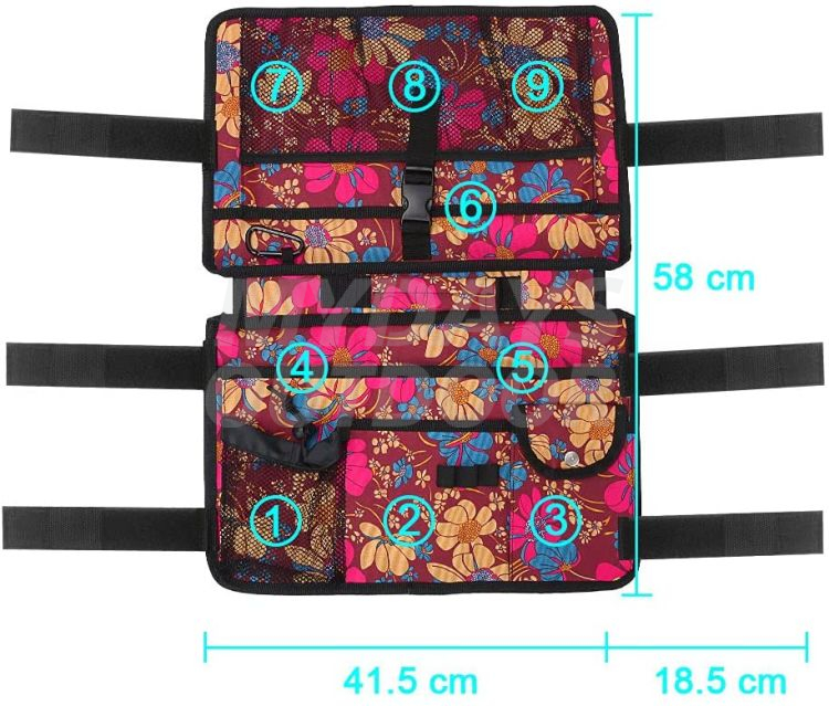 Water Resistant Tote Folding Walker Bag-Double Sided Walker Pouch with 9 Pockets for Large Capacity MDSOW-4- Mydays Outdoor