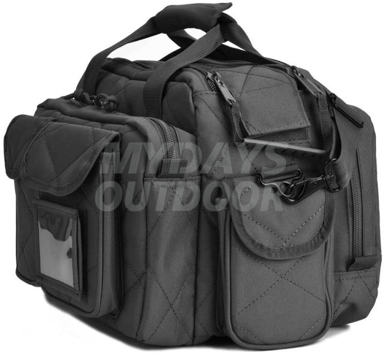 Tactical Gun Range Bag, Deluxe Pistol Shooting Range Duffle Bags Tote Bag MDSHR-6